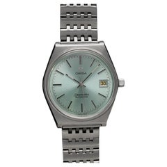 1979 Omega Seamaster Mens Vintage Glacier Blue Dial Bracelet Watch, Automatic 1979 Omega Seamaster Mens Vintage Glacier Blue Dial Bracelet Watch, Automatic