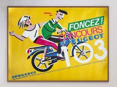 1979 Peugeot Bike 103 Original Vintage Poster