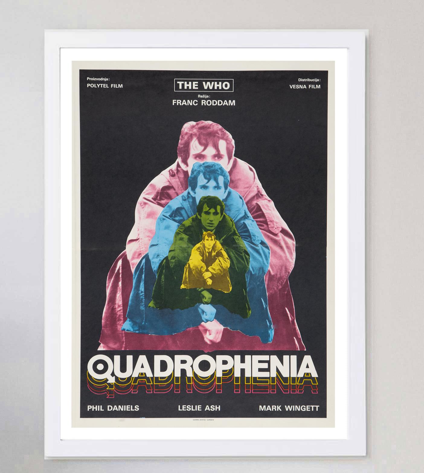 Affiche vintage originale de 1979, Quadrophénie ( Yugoslave) Bon état - En vente à Winchester, GB