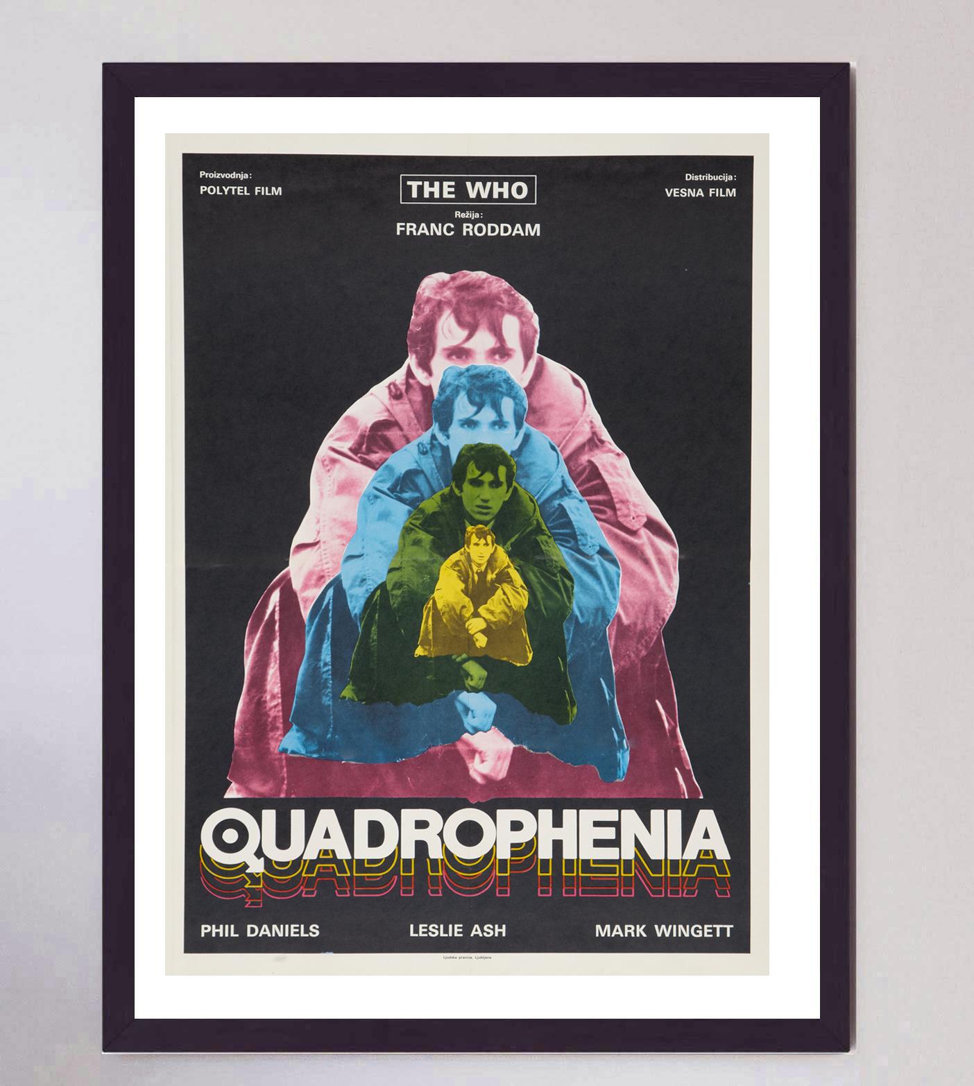 Fin du 20e siècle Affiche vintage originale de 1979, Quadrophénie ( Yugoslave) en vente
