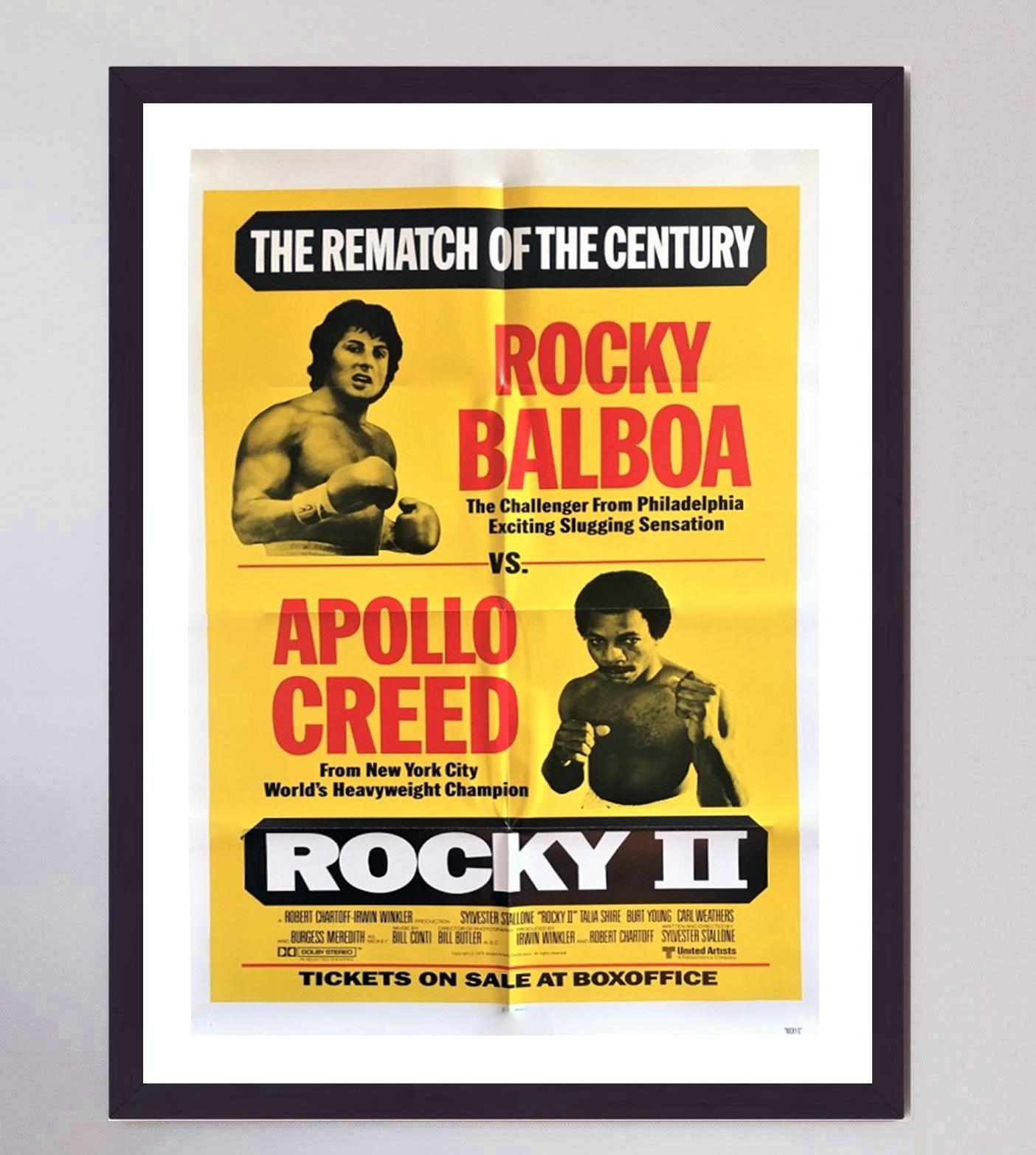 Fin du 20e siècle Affiche vintage d'origine Rocky II, 1979 en vente