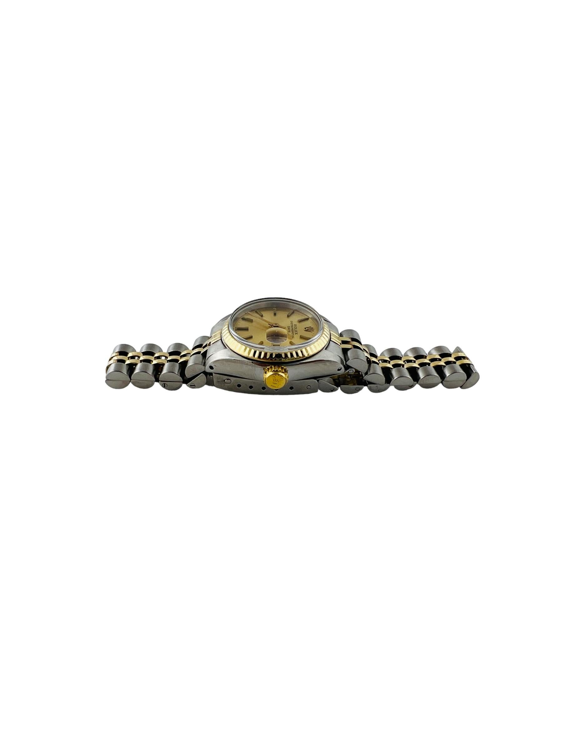 1979 Rolex Ladies Two Tone Datejust 6917 Champagne Dial Watch 2