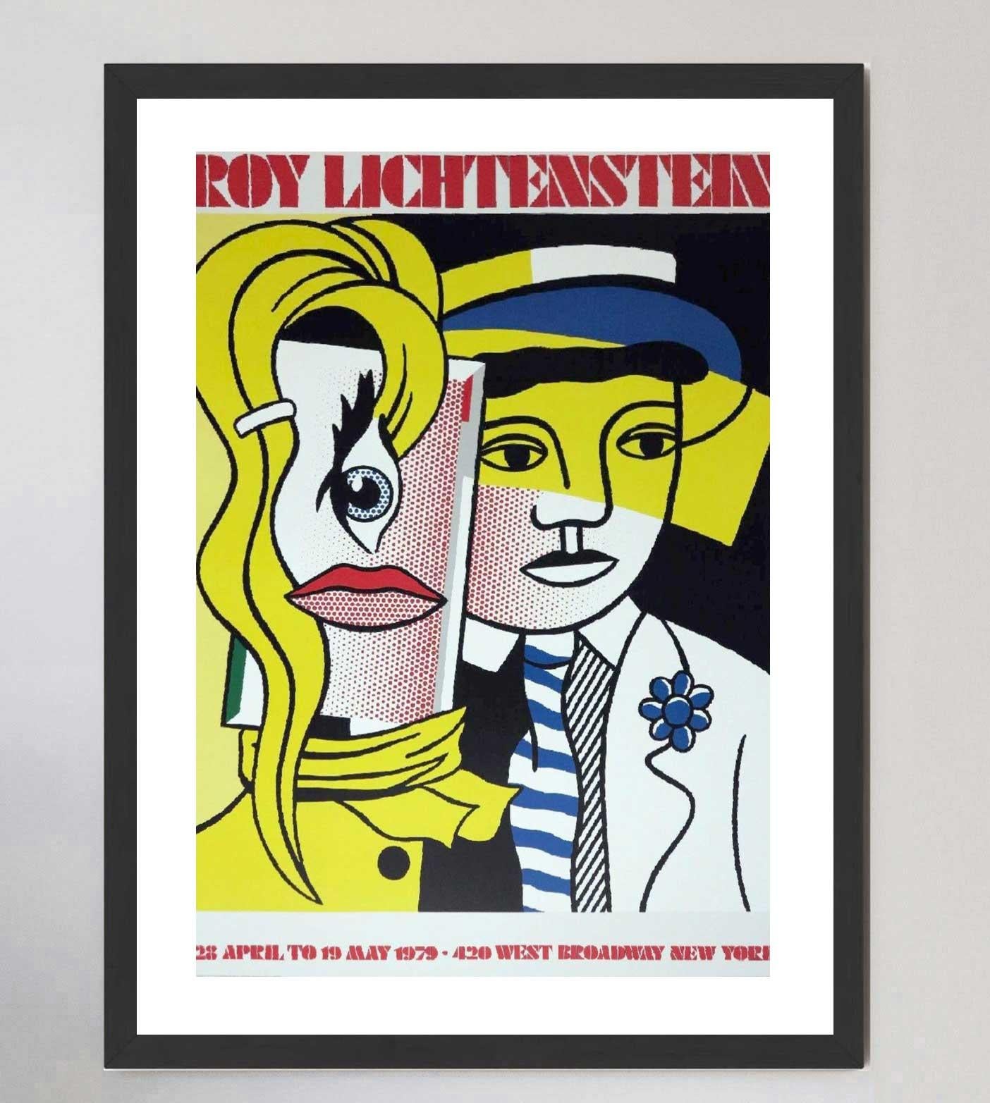 Late 20th Century 1979 Roy Lichtenstein - West Broadway 1979 Original Vintage Poster For Sale