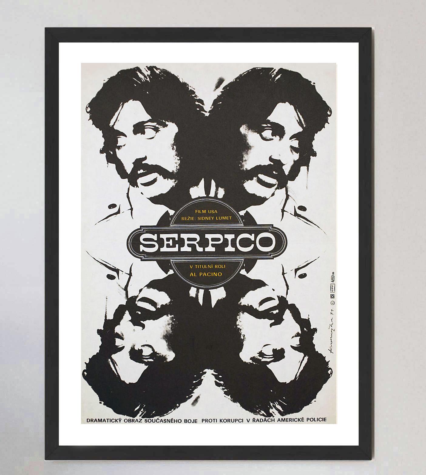 1979 Serpico (Repubblica Ceca) Poster originale d'epoca In condizioni buone in vendita a Winchester, GB