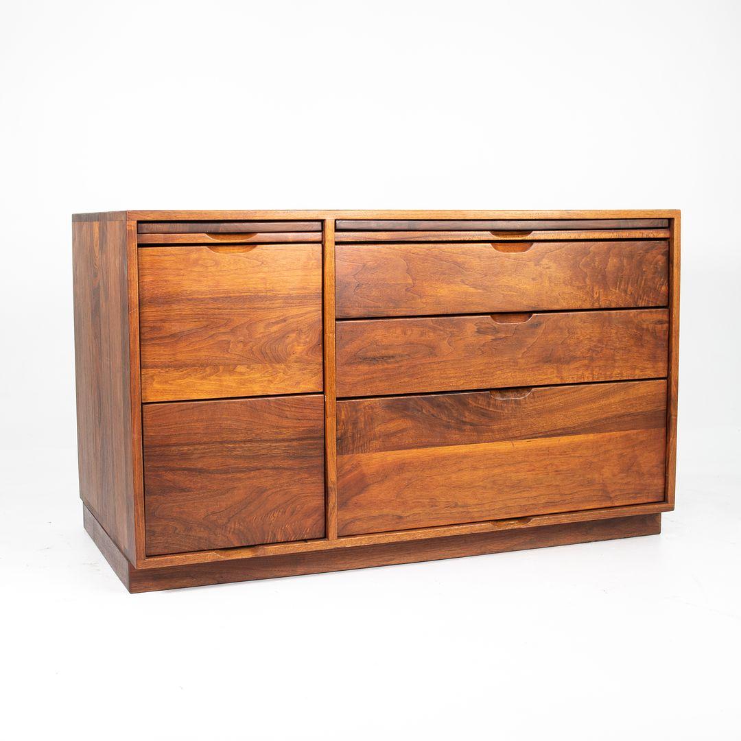 1979 Solid Black Walnut Credenza by American Craftsman Arden Riddle 5
