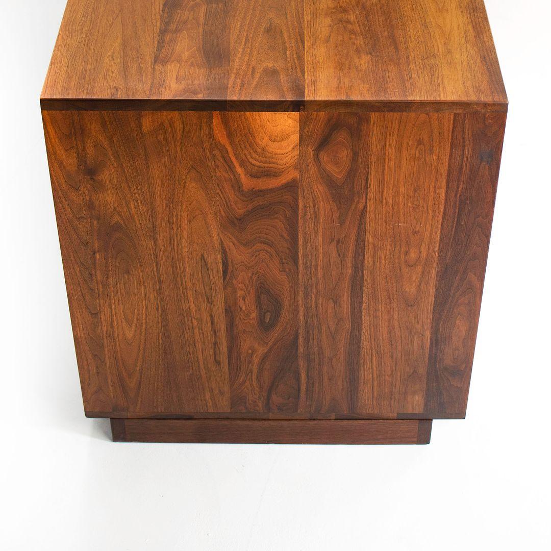 Modern 1979 Solid Black Walnut Credenza by American Craftsman Arden Riddle