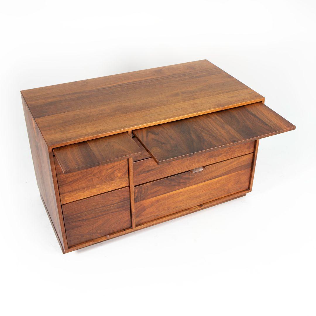 1979 Solid Black Walnut Credenza by American Craftsman Arden Riddle 2