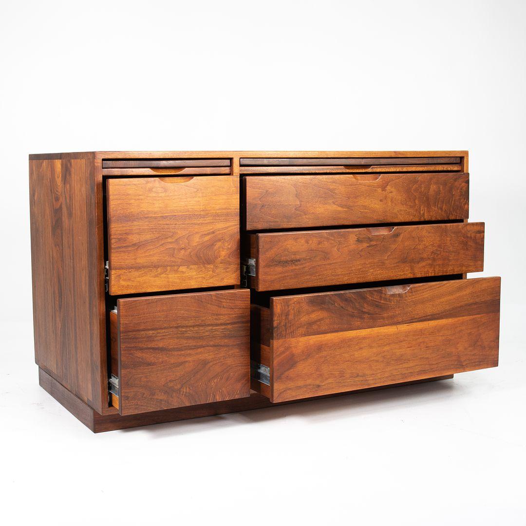 1979 Solid Black Walnut Credenza by American Craftsman Arden Riddle 4
