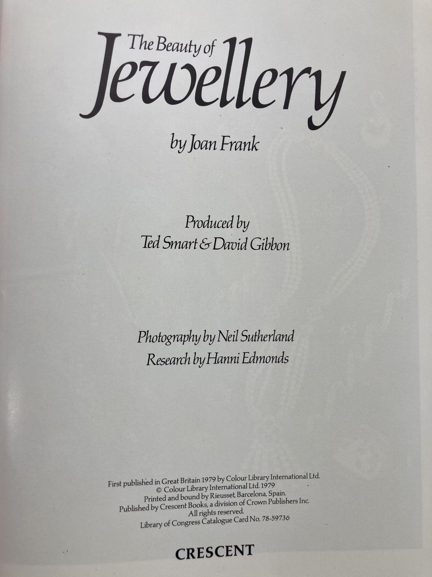 Paper 1979 The Beauty of Jewelry, Book by Joan Frank For Sale