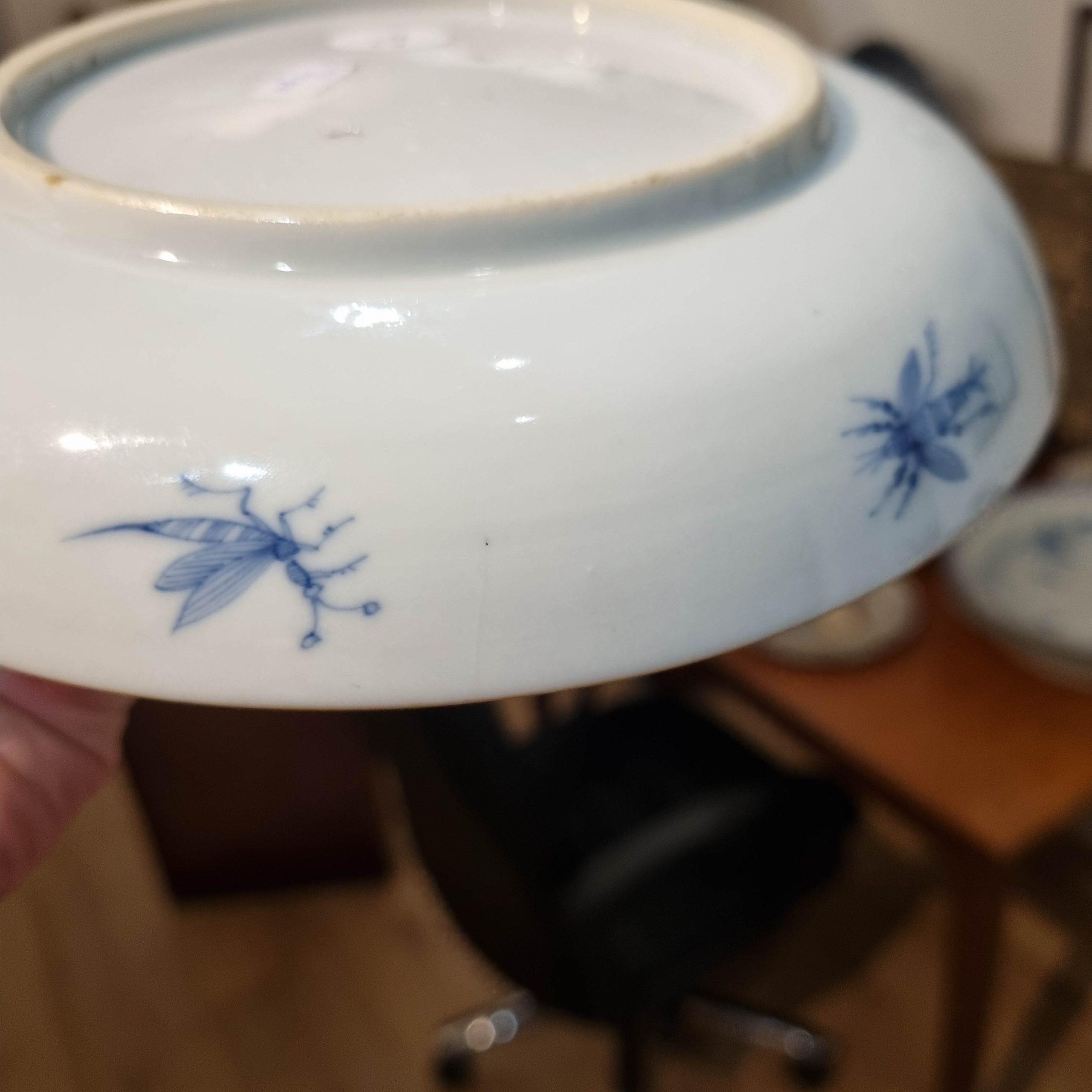 19.7CM Ca 1740 Assiette en porcelaine chinoise CORNELIS PRONK 'Dame Au Parasol' Pattern en vente 5