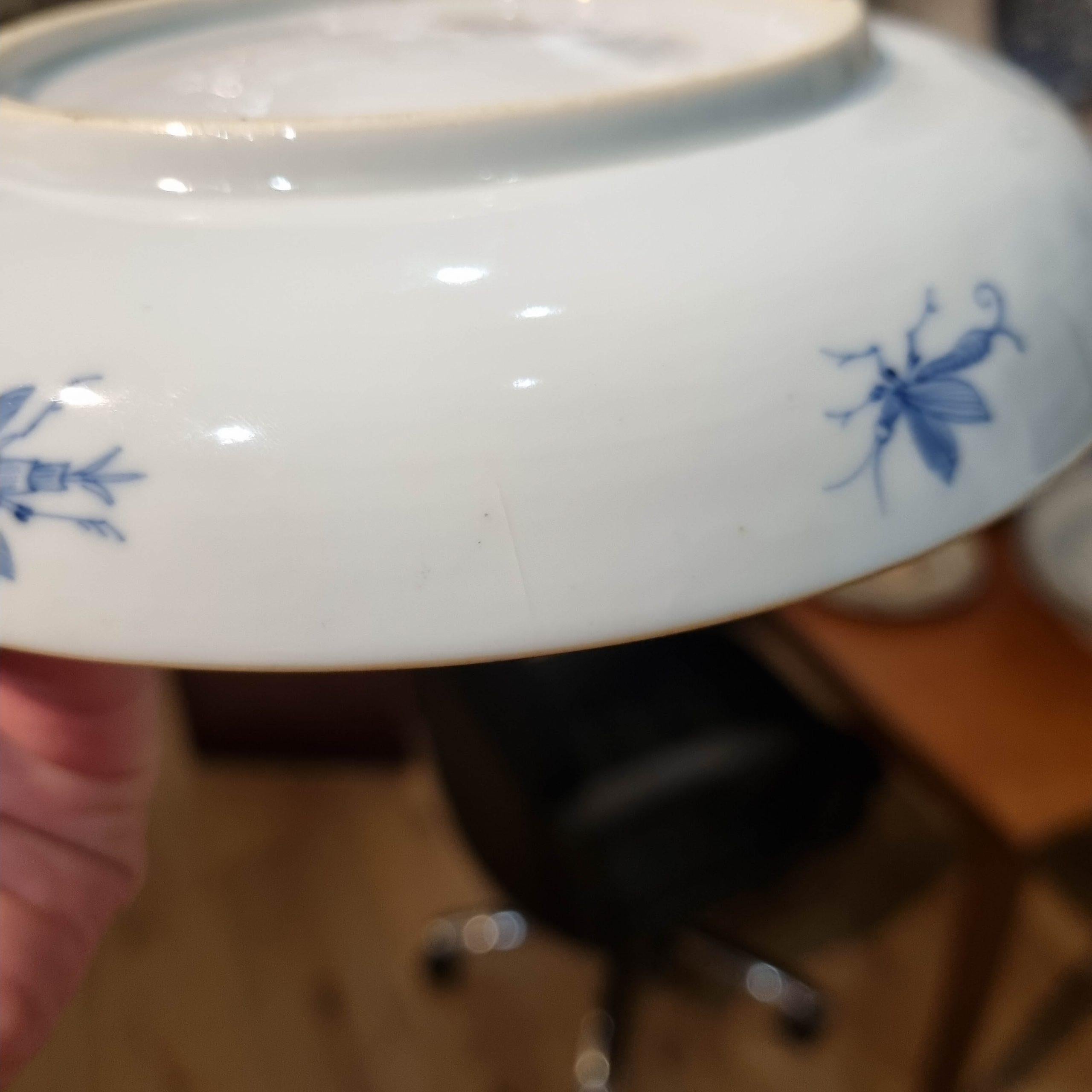 19.7CM Ca 1740 Assiette en porcelaine chinoise CORNELIS PRONK 'Dame Au Parasol' Pattern en vente 6