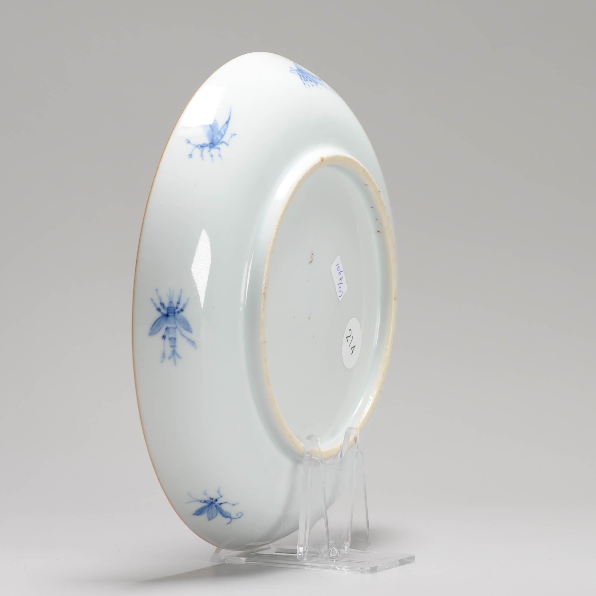 19.7CM Ca 1740 Assiette en porcelaine chinoise CORNELIS PRONK 'Dame Au Parasol' Pattern en vente 10