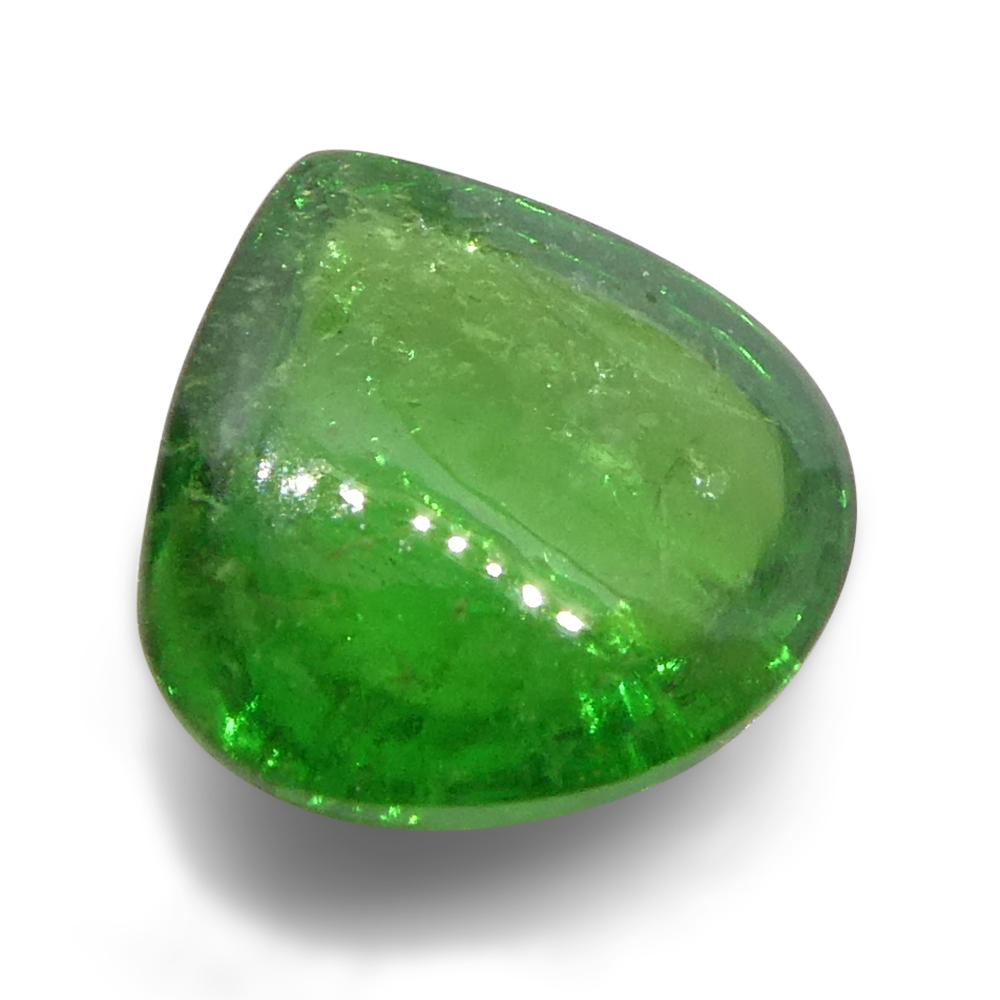 grenat tsavorite vert cabochon poire de 1,97 carat du Kenya, non chauffé en vente 6