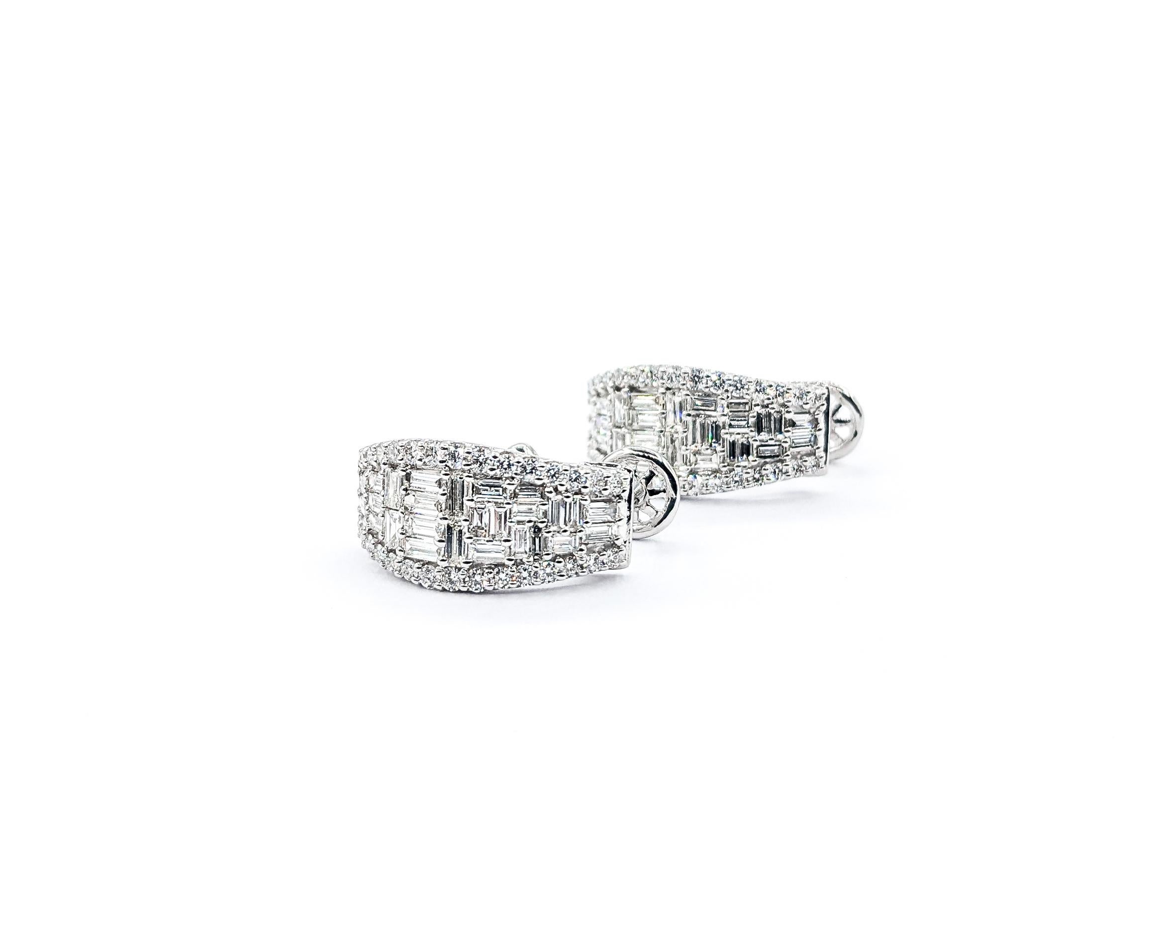 1.97ctw J Hoop Diamond Earrings In White Gold

Unveil the elegance of these Diamond Fashion Earrings, masterfully crafted in 14kt White Gold. Boasting 1.97ctw of SI clarity, near colorless diamonds, these J Hoop earrings blend timeless