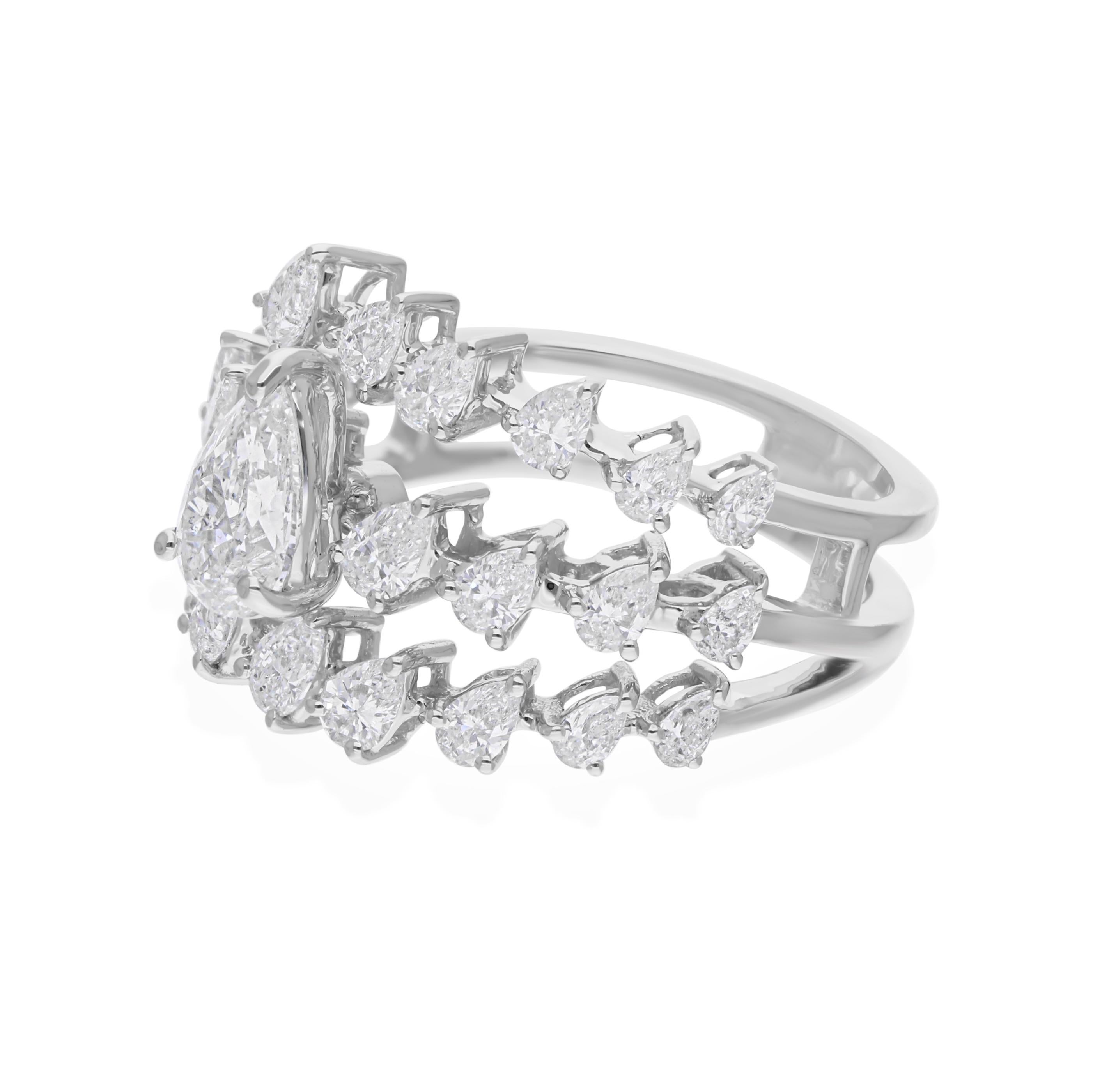 Realizzato in oro a 18 carati, questo squisito anello è impreziosito da 1,98 carati di diamanti scintillanti.

Segui la vetrina di Spectrum Jewels per vedere le ultime collezioni e i pezzi esclusivi. Spectrum Jewels è orgoglioso di essere