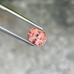 1.98 Carats Pinkish Peach Sapphire Stone Oval Cut Natural Sri Lankan Gemstone