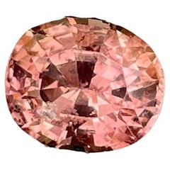 1.98 Carats Pinkish Peach Sapphire Stone Oval Cut Natural Sri Lankan Gemstone