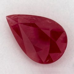 1.98 carati di pera di rubino sfusa