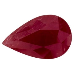 Used 1.98 Ct Ruby Pear Loose Gemstone