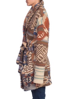 1980/90's Hand Knit Native American Style Ralph Lauren Lambs Wool Sweater