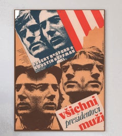 1980 All the President's Men (Czech) Original Vintage Poster