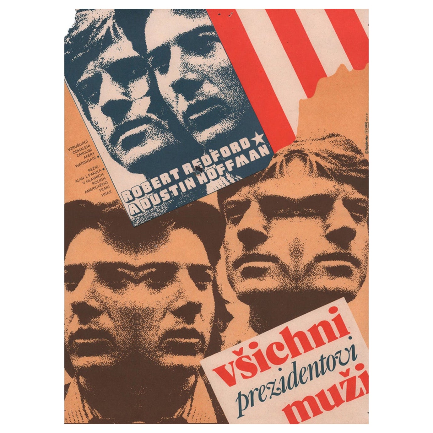 1980 All the President's Men (Tschechisch) Original Vintage Poster im Angebot