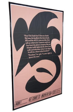 1980 Aqui Magazine Conceptual Art Poster Print Freedom Issue 1 Cliff Baldwin