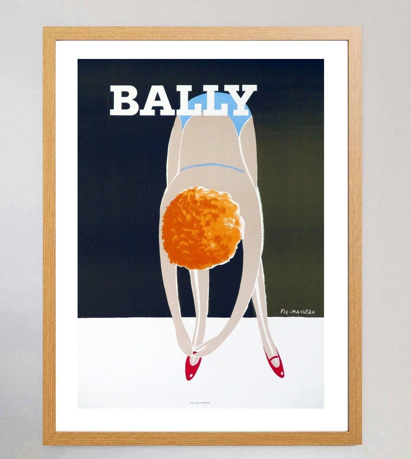 1980 Bally, Ballett Original Vintage Poster (Französisch) im Angebot