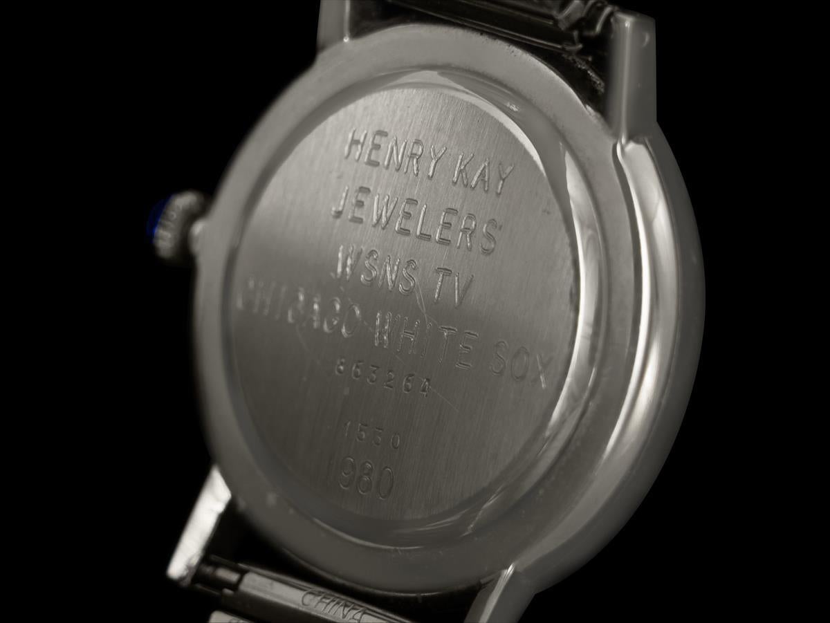 1980 Baume & Mercier Vintage Steel Watch - Owned & Worn By Great Lefty Gomez For Sale 2