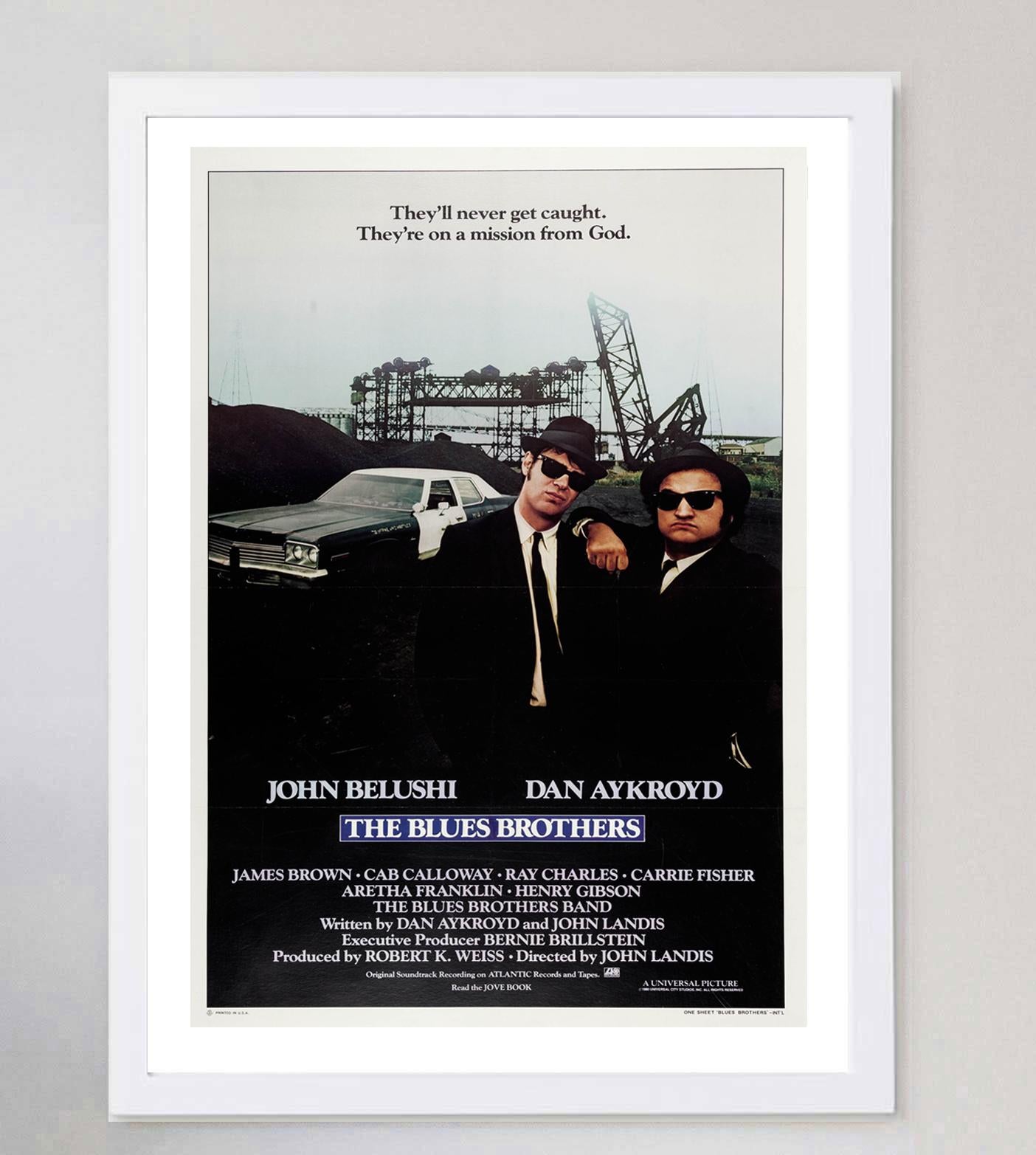 1980 Blues Brothers Original Vintage Poster In Good Condition For Sale In Winchester, GB