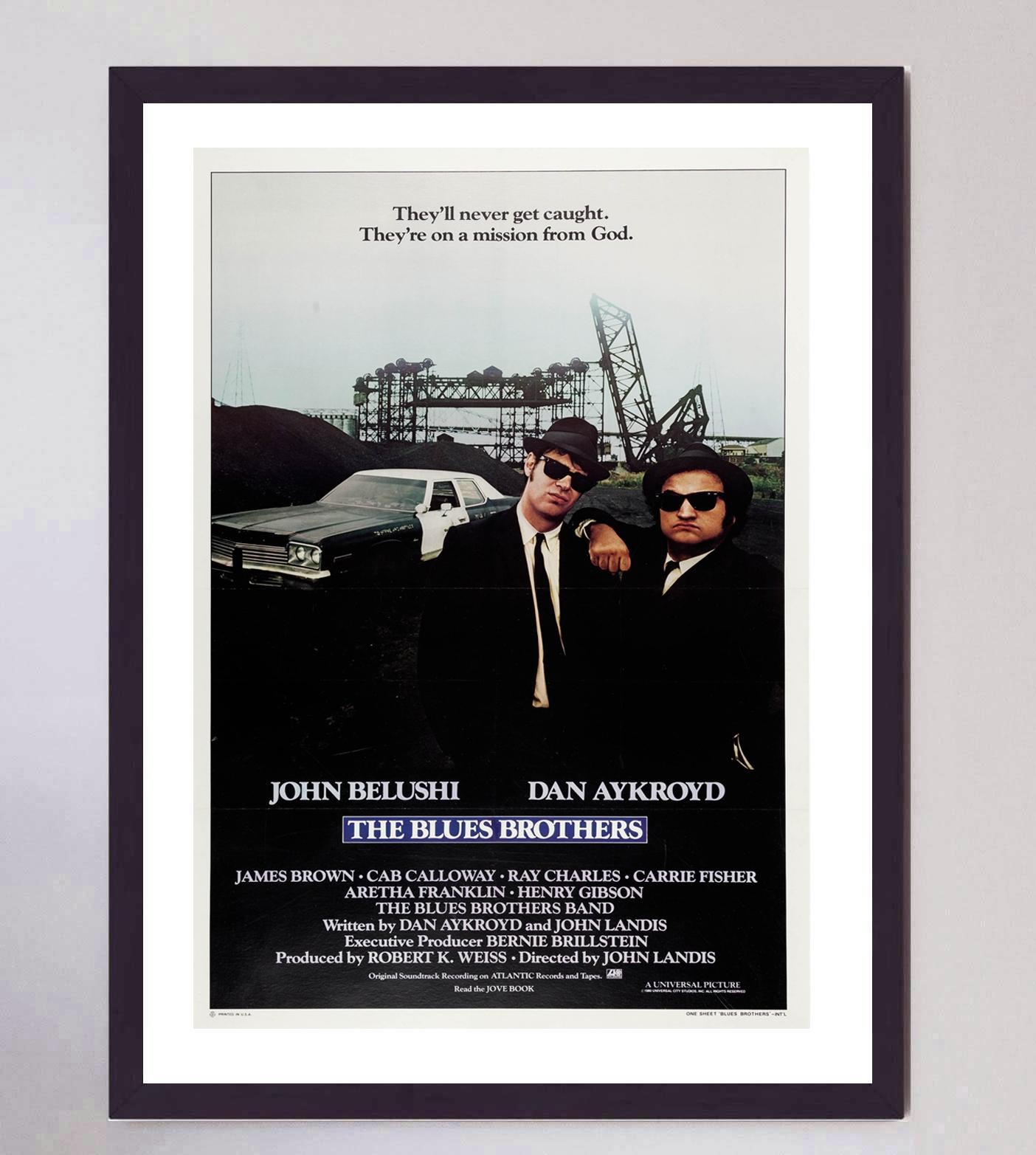 Late 20th Century 1980 Blues Brothers Original Vintage Poster For Sale