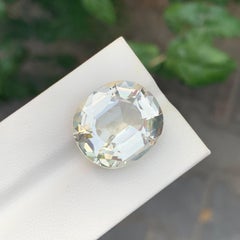 19.80 Carat Incredible Faceted Heliodor Oval Shape Gemstone