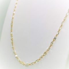 19.80 Carat Yellow Diamond Necklace on 18 Karat Yellow Gold