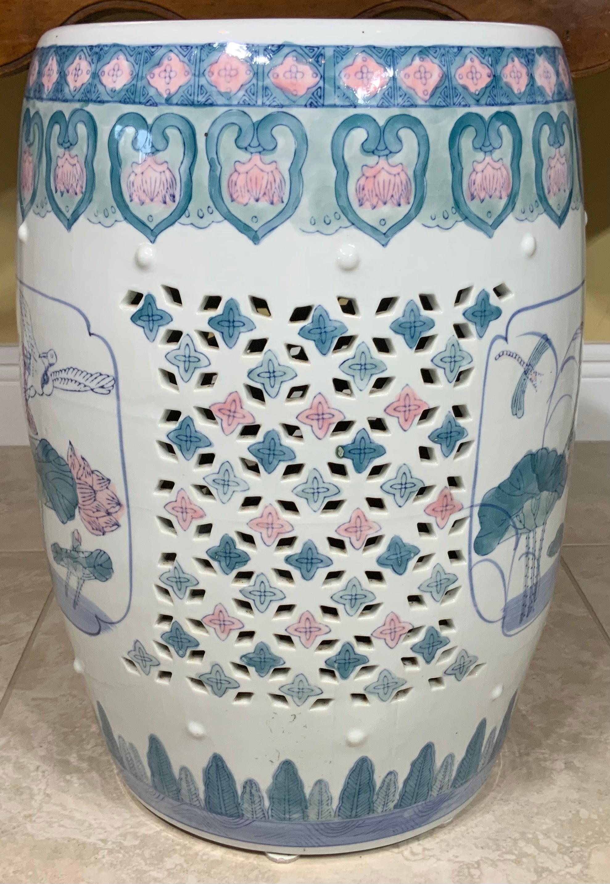 1980 Chinese Ceramic Garden Stool 5