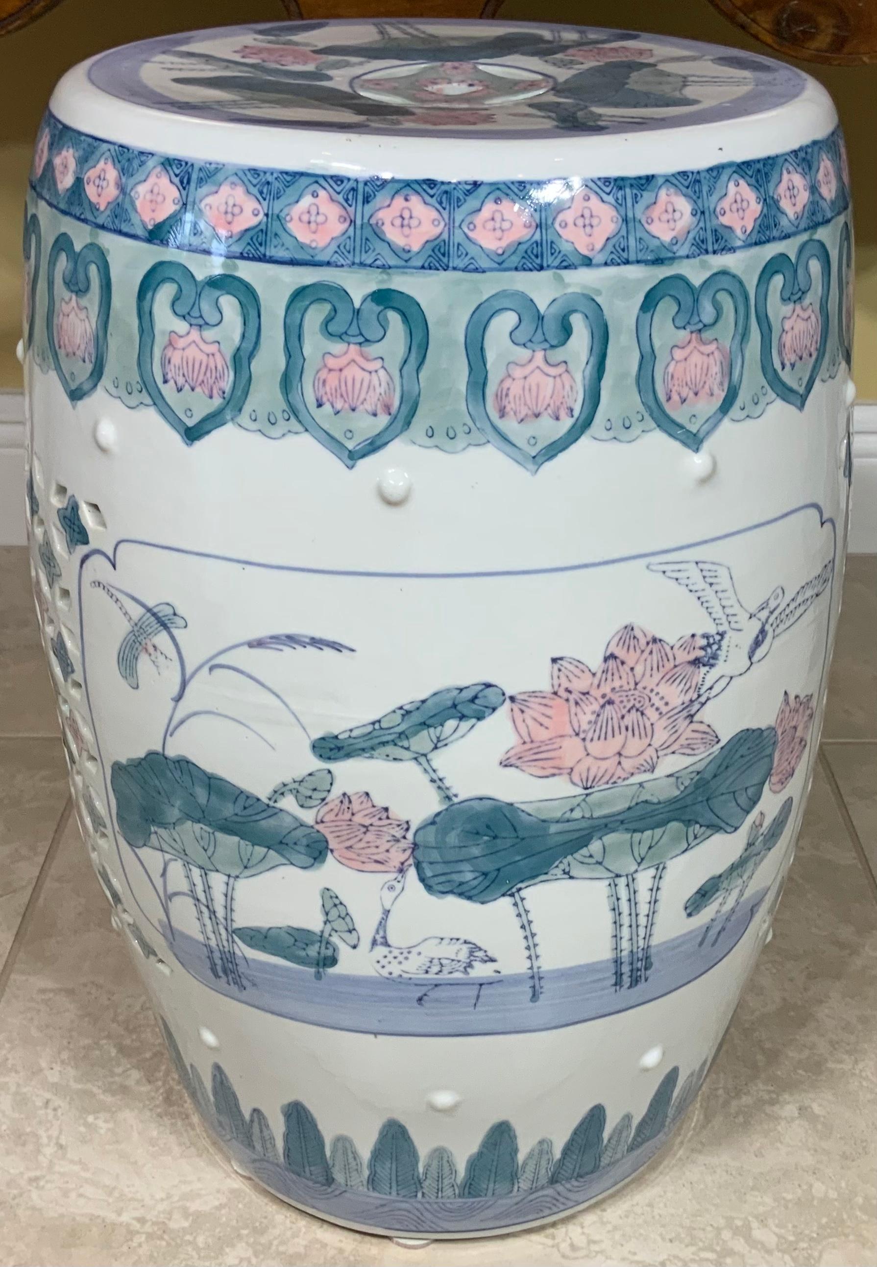 1980 Chinese Ceramic Garden Stool 7