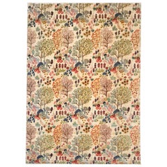 1980 Chubi Gabeh Rug or Carpet Late 20th Century Hand Knotted in Wool