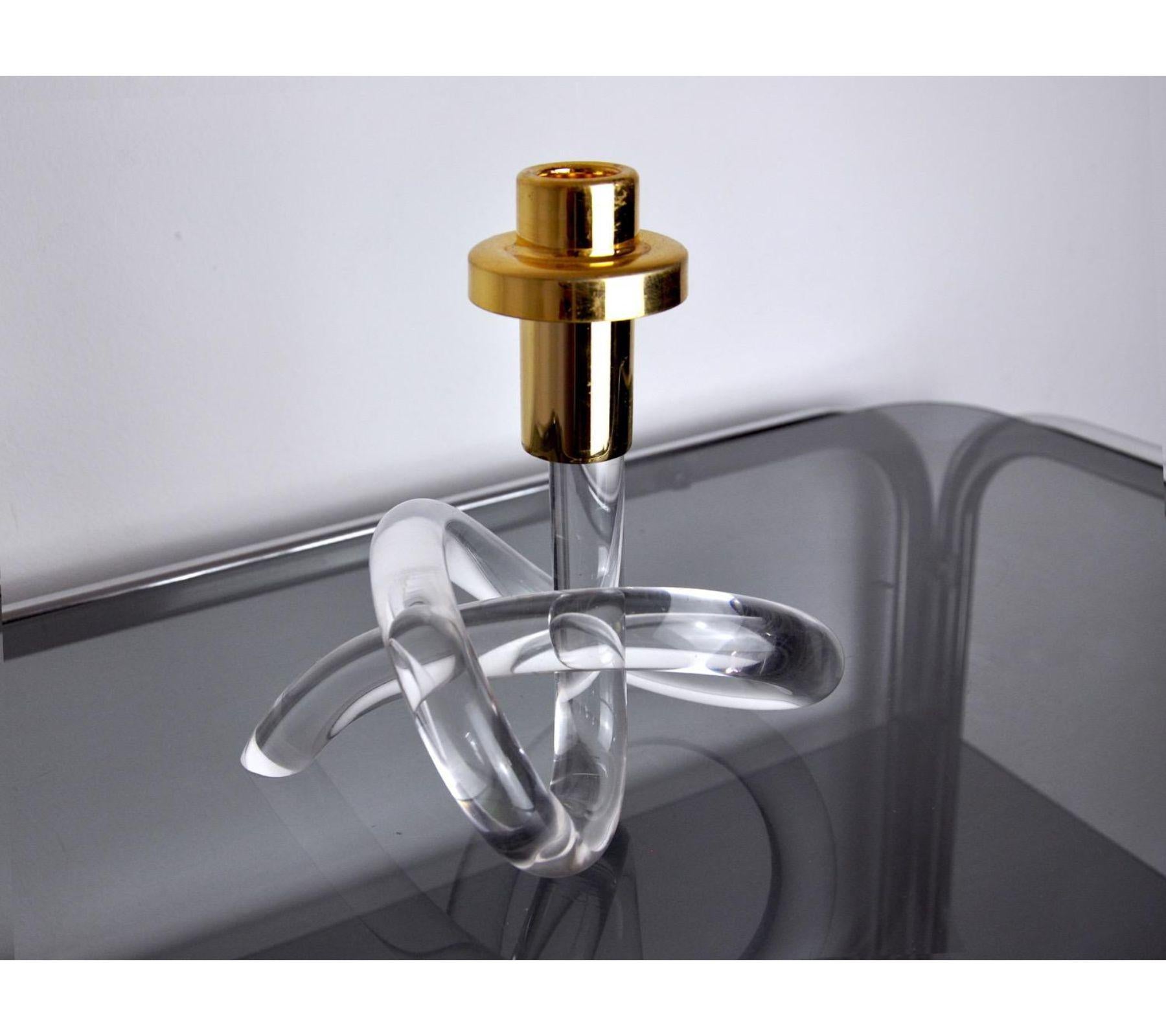 1980 Dorothy Thorpe Pretzel Candle Holder In Good Condition For Sale In BARCELONA, ES