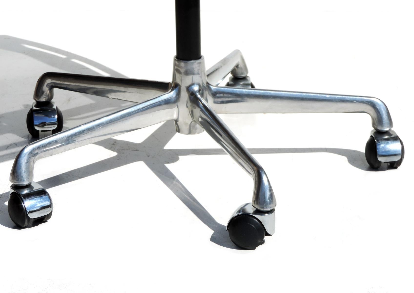 Aluminum 1980 EA 108 Charles Ray Eames Herman Miller ICF Design Swivel Chair For Sale
