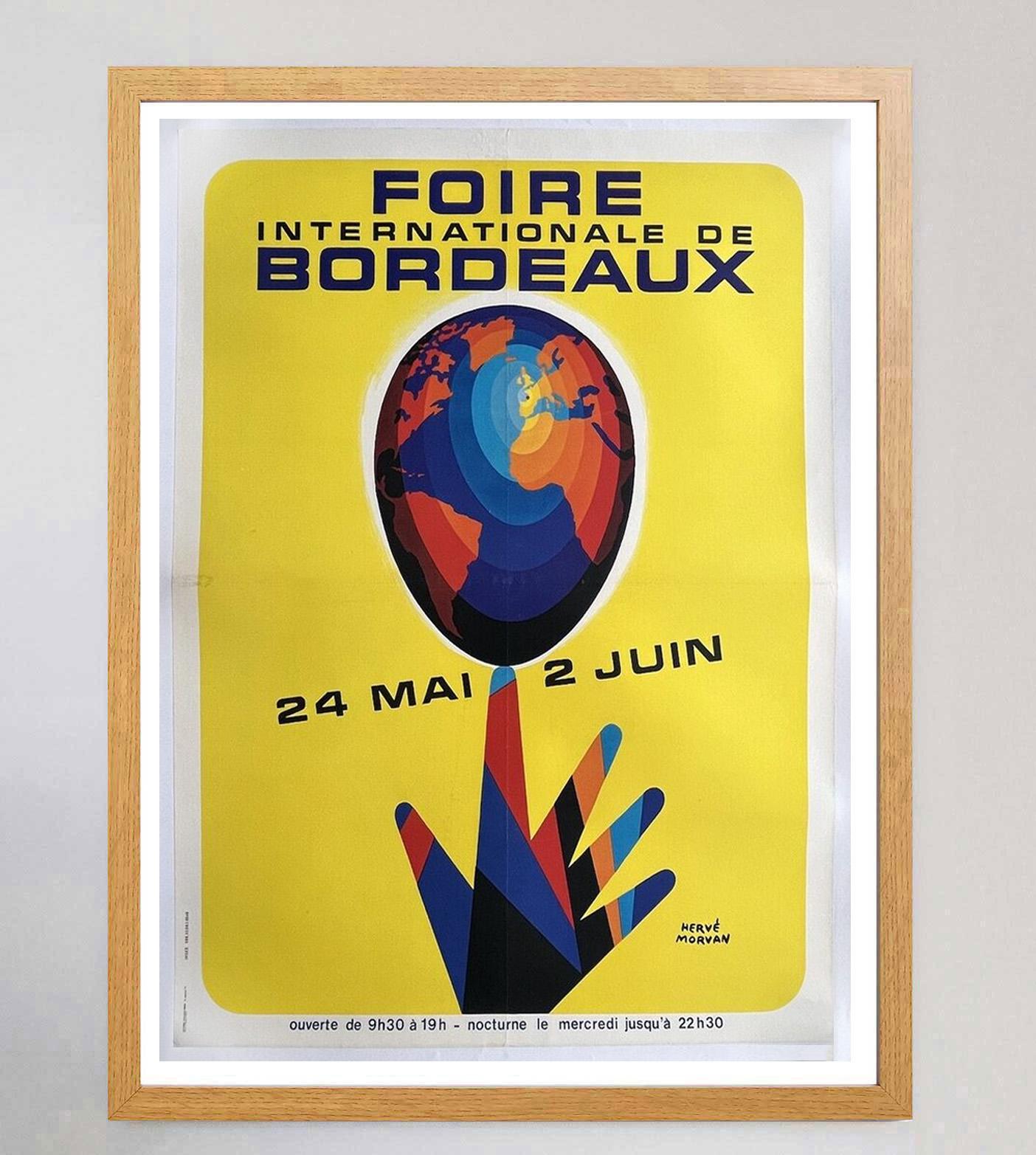 Francese 1980 Foire de Bordeaux - Morvan Poster originale d'epoca in vendita