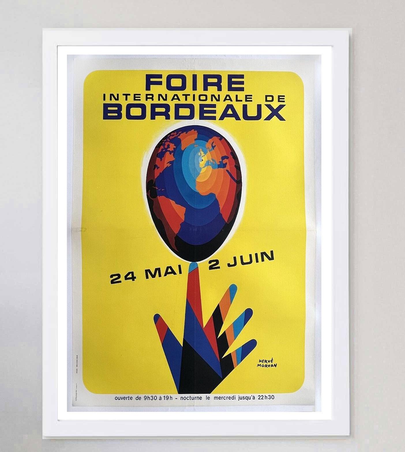 1980 Foire de Bordeaux - Morvan Poster originale d'epoca In condizioni buone in vendita a Winchester, GB