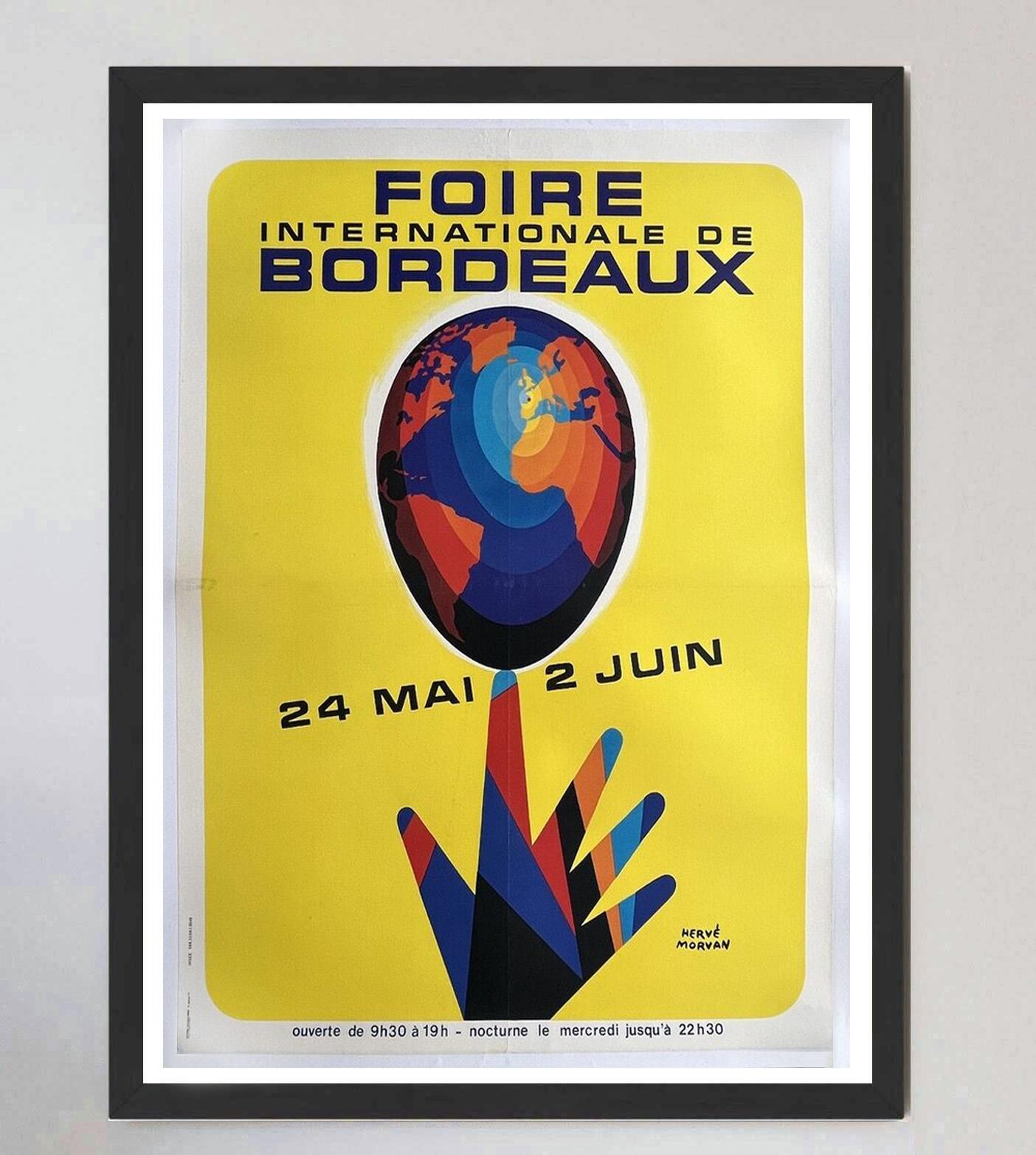 Fine XX secolo 1980 Foire de Bordeaux - Morvan Poster originale d'epoca in vendita