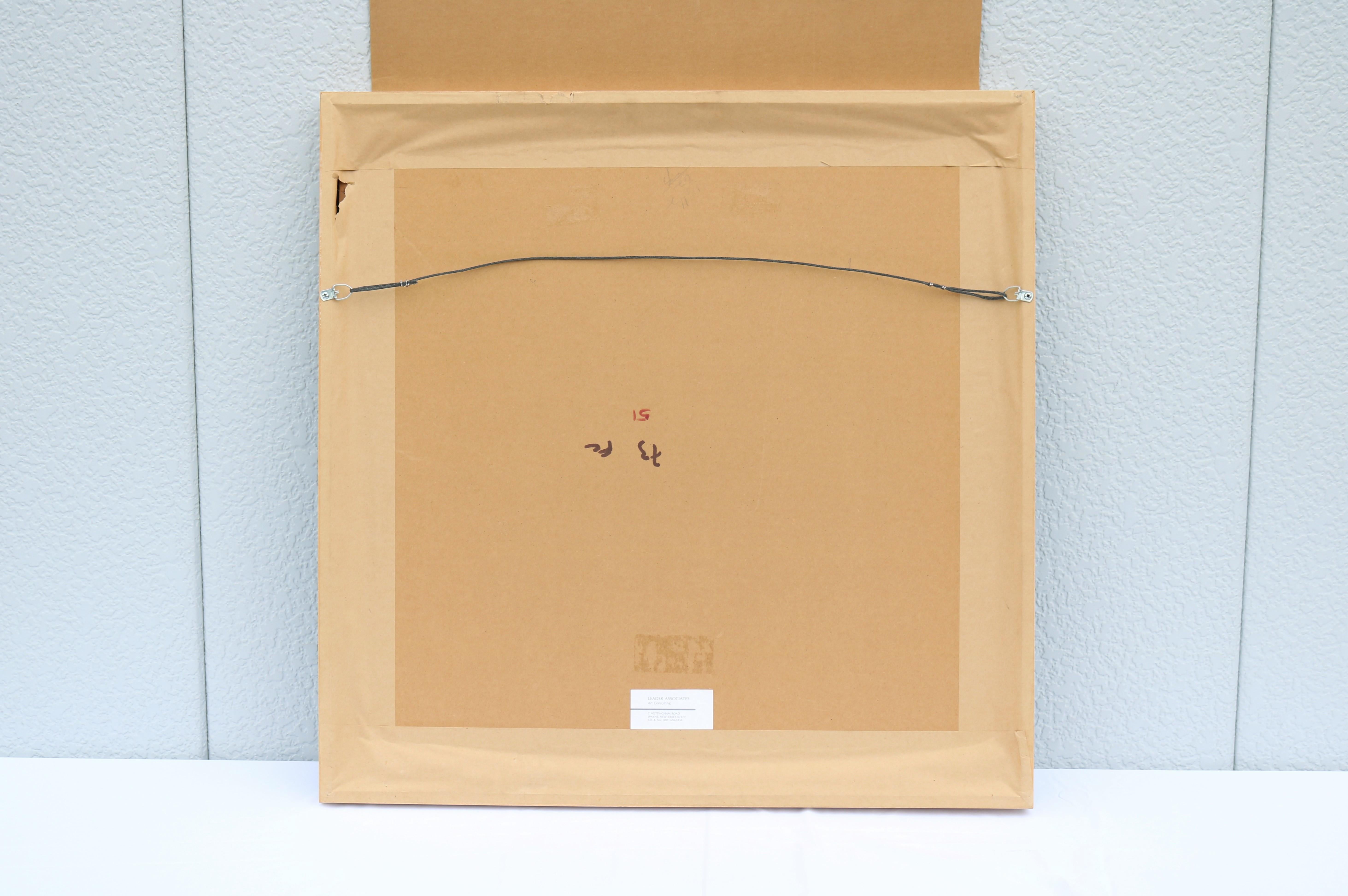 1980 Frances Kornbluth Collage único circular abstracto de técnica mixta sobre papel en venta 11