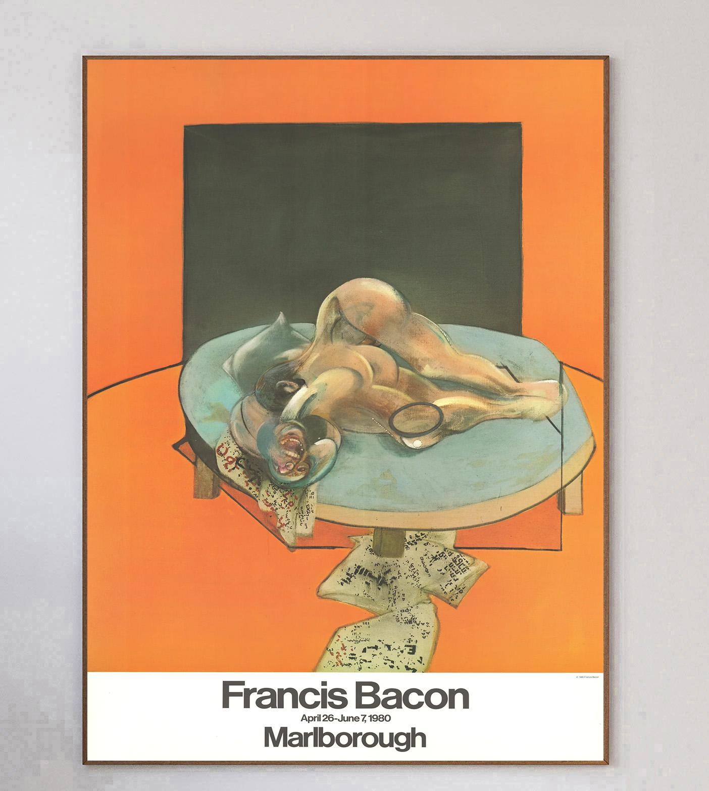1980 Francis Bacon - Galería Marlborough Cartel Vintage Original finales del siglo XX en venta