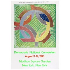 1980 Frank Stella - Polar Coordinate IV - Democratic Convention Original Poster