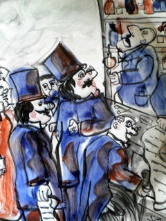 1980 Franz Borghese Italienische Kunstkeramik Rossicone Apothekenteller