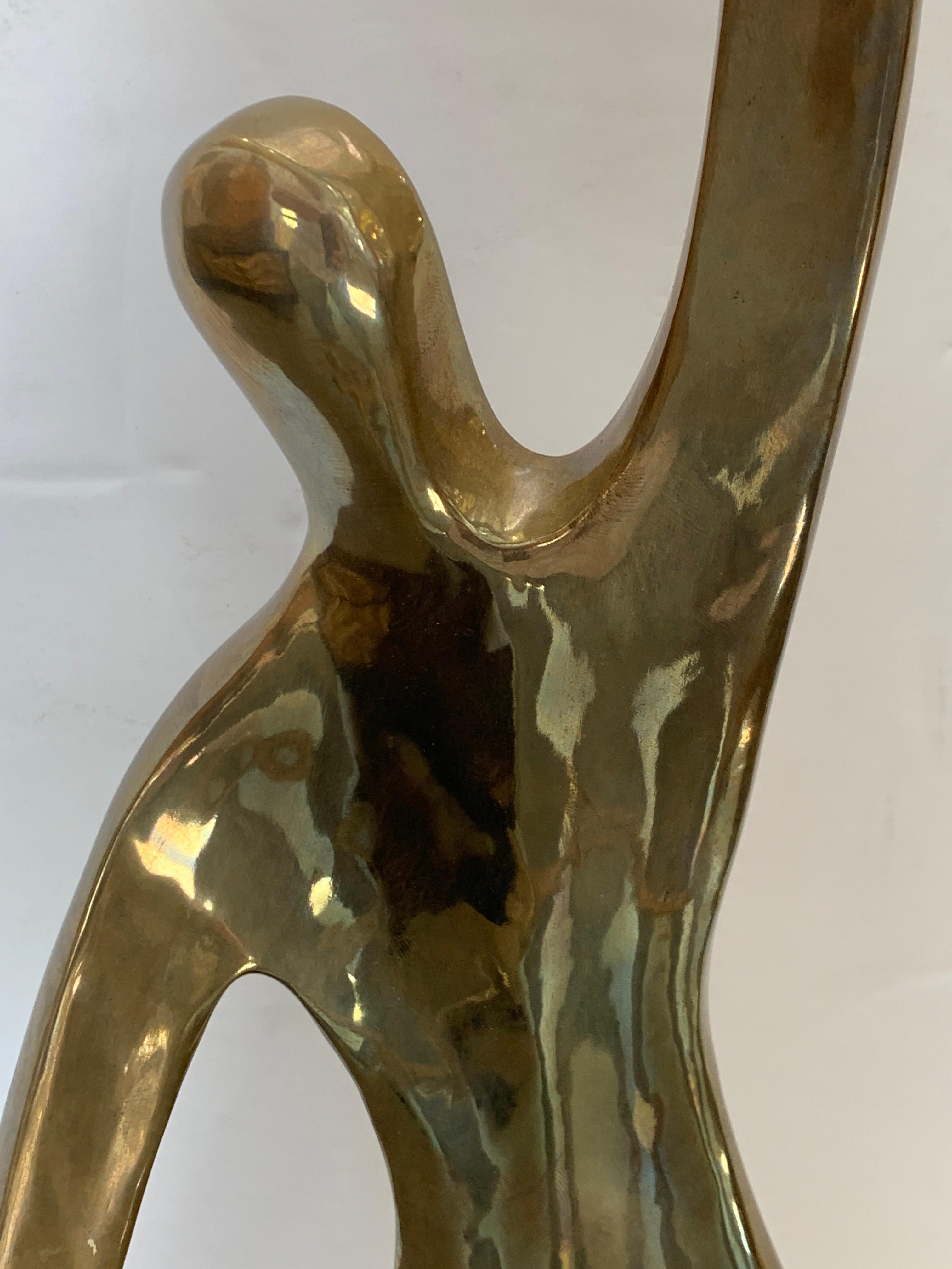 1980 Gardner Locke Bronze Dancing Couple In Good Condition For Sale In Palm Springs, CA