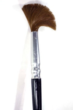 1980 Giant Advertising Vintage Wood Black Paintbrush
