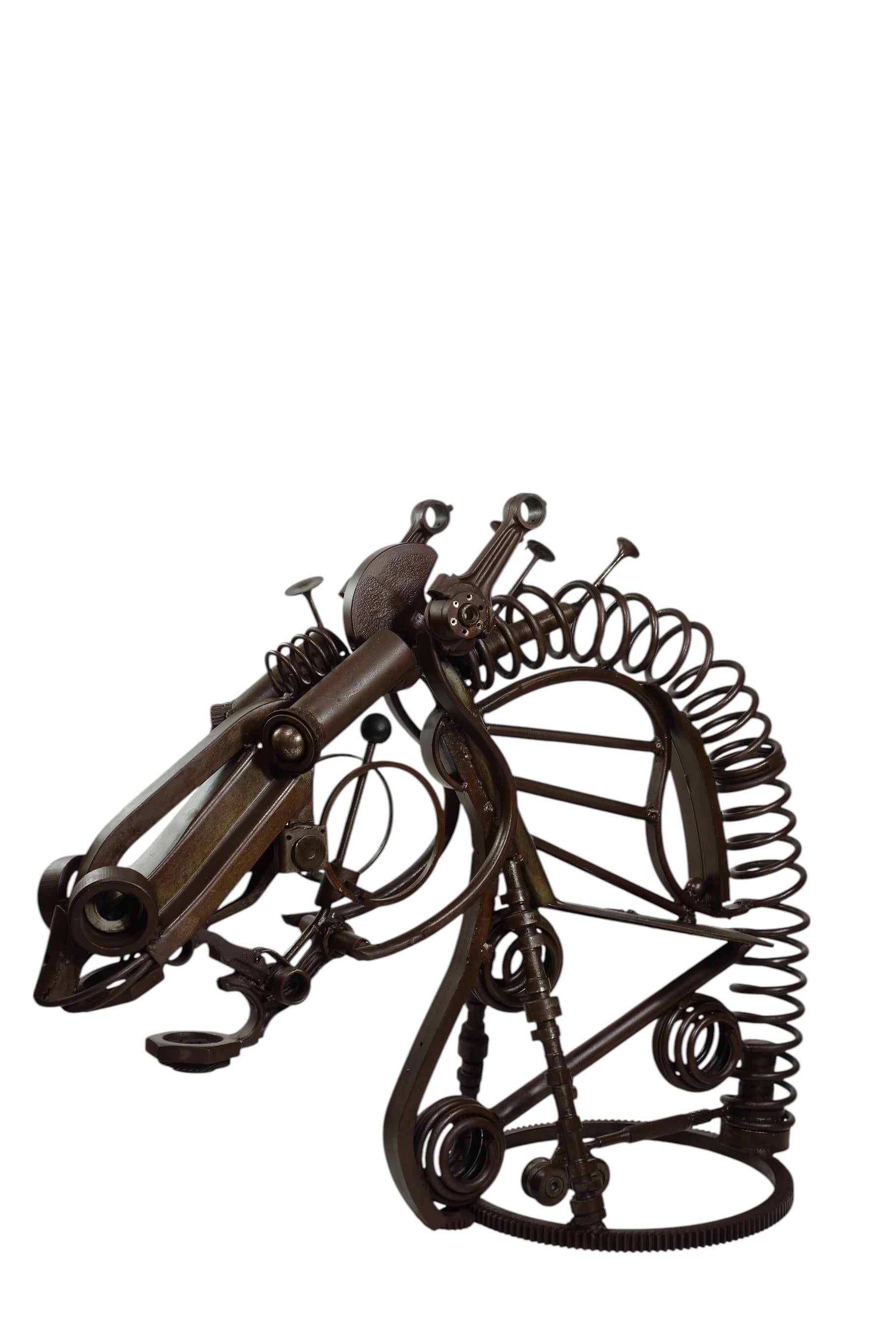 Scultura di cavallo gigante in ferro
Artista, Gino Ghioni
Italia, 1986

Condizioni eccellenti