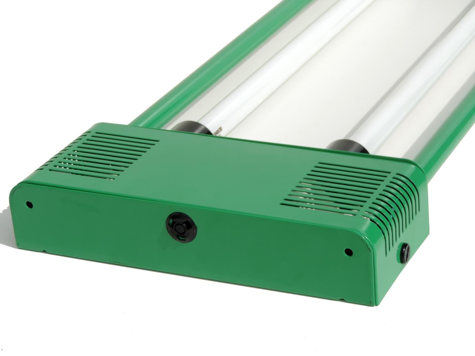 Fine XX secolo 1980 Gigante per Zerbetto Lampada da parete verde fluorescente di design postmoderno in vendita