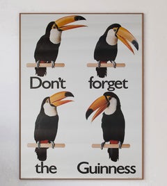 1980 Guinness, Don't Forget the Guinness Original Vintage Poster
